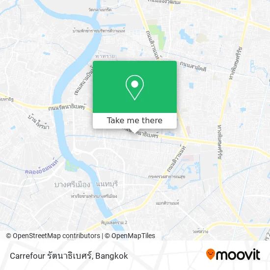 Carrefour รัตนาธิเบศร์ map