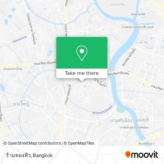 ร้านทองทิว map