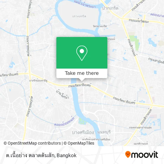 ต.เนื้อย่าง ตลาดต้นสัก map