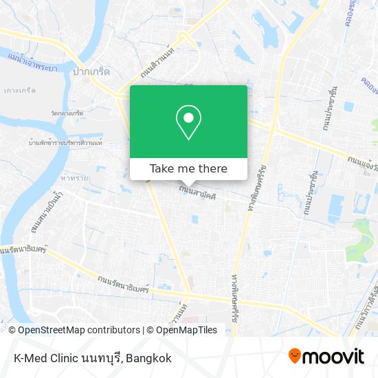 K-Med Clinic นนทบุรี map