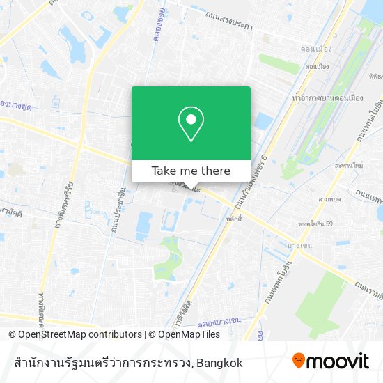 สำนักงานรัฐมนตรีว่าการกระทรวง map