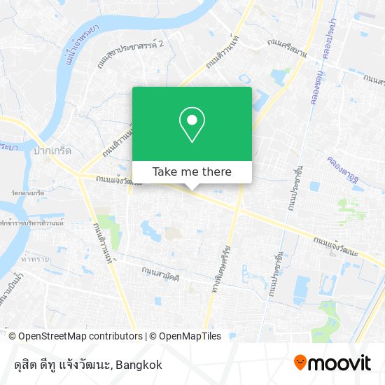 ดุสิต ดีทู แจ้งวัฒนะ map