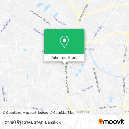 ตลาดโต้รุ่งลาดปลาดุก map