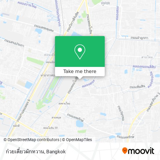 ก๋วยเตี๋ยวผักหวาน map