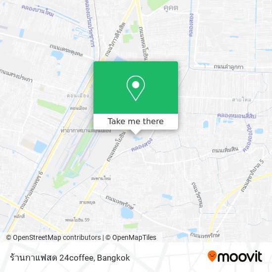 ร้านกาแฟสด 24coffee map