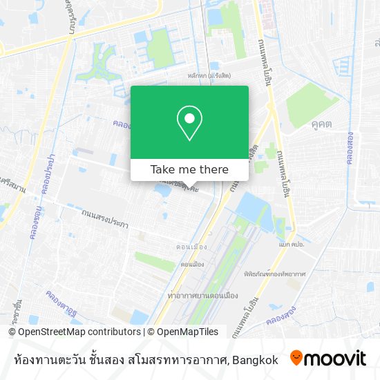 ห้องทานตะวัน ชั้นสอง สโมสรทหารอากาศ map