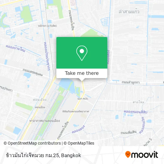 ข้าวมันไก่เจ๊หมวย กม.25 map