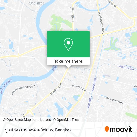 มูลนิธิสงเคราะห์สัตว์พิการ map