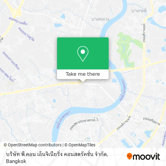 บริษัท พี.คอน เอ็นจิเนียริ่ง คอนสตรัคชั่น จำกัด map