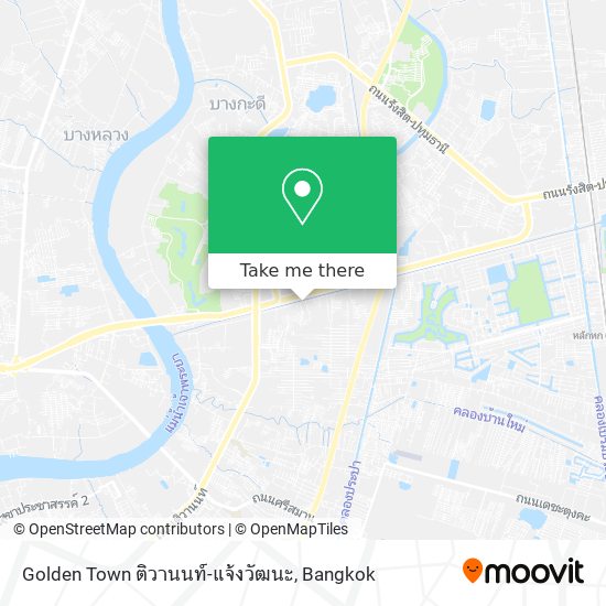 Golden Town ติวานนท์-แจ้งวัฒนะ map