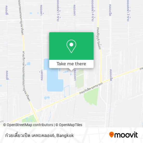 ก๋วยเตี๋ยวเป็ด เคหะคลอง6 map