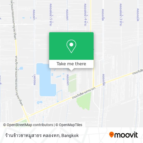 ร้านข้าวขาหมูสาธร คลองหก map