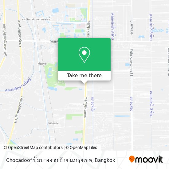 Chocadoof ปั๊มบางจาก ข้าง ม.กรุงเทพ map