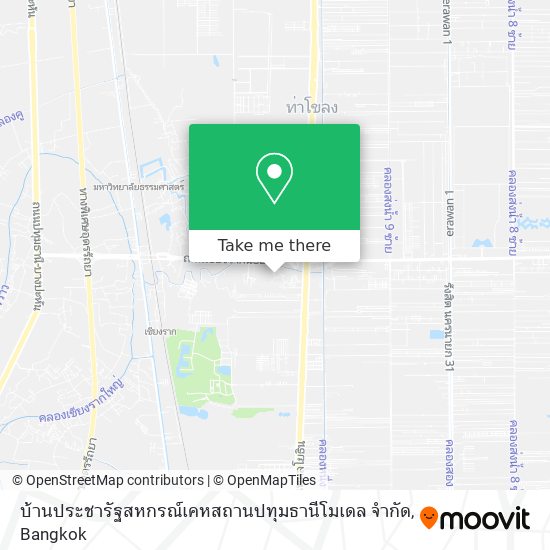 บ้านประชารัฐสหกรณ์เคหสถานปทุมธานีโมเดล จำกัด map