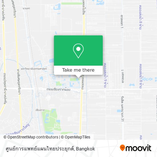 ศูนย์การแพทย์แผนไทยประยุกต์ map
