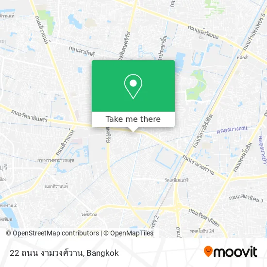 22 ถนน งามวงศ์วาน map