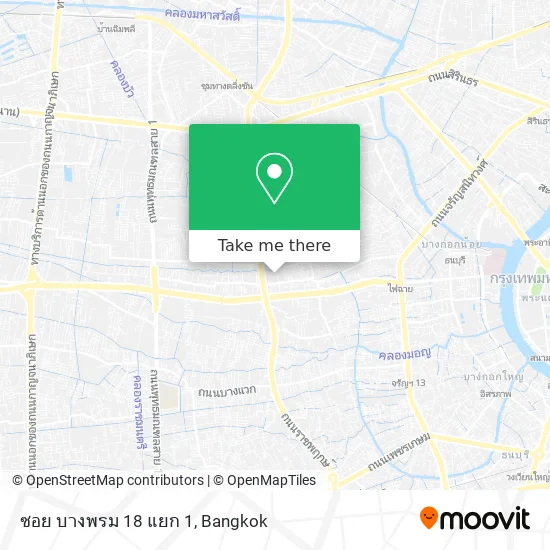 ซอย บางพรม 18 แยก 1 map