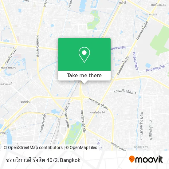 ซอยวิภาวดี รังสิต 40/2 map