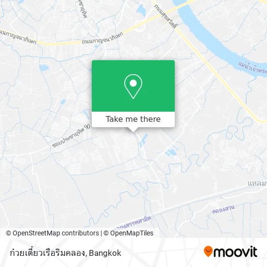 ก๋วยเตี๋ยวเรือริมคลอง map