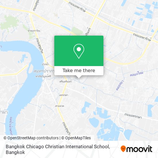 Bangkok Chicago Christian International School map