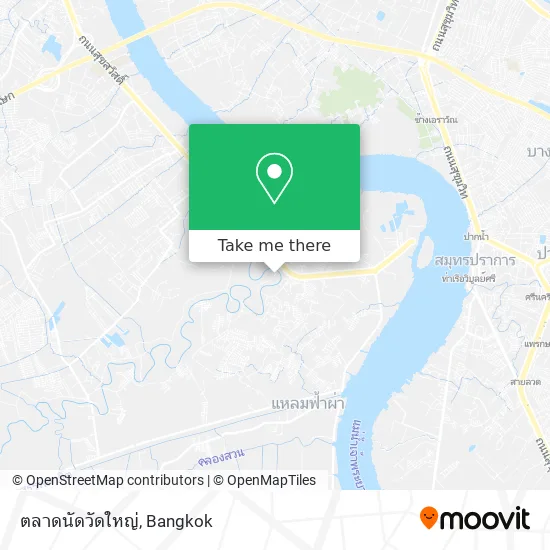 ตลาดนัดวัดใหญ่ map