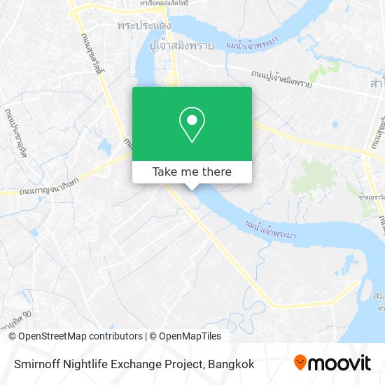 Smirnoff Nightlife Exchange Project map