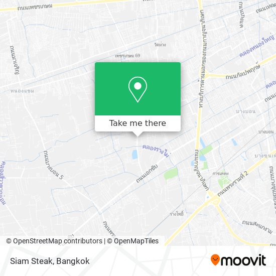 Siam Steak map