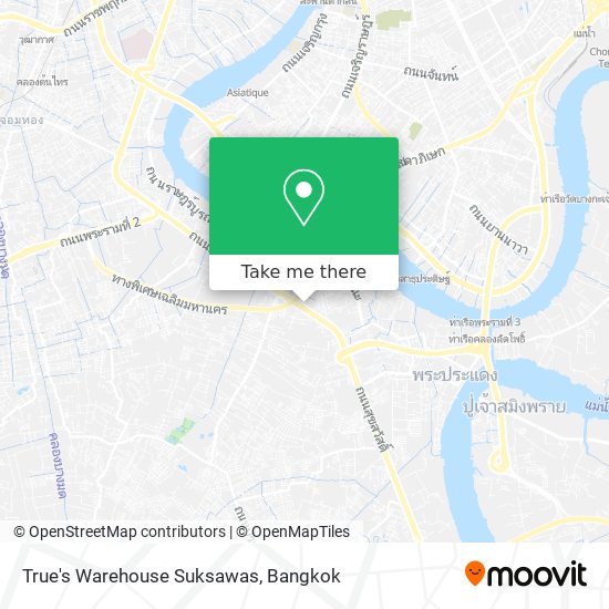 True's Warehouse Suksawas map