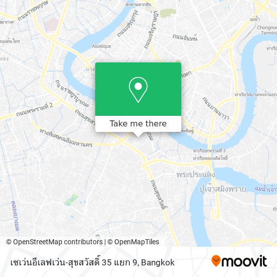 เซเว่นอีเลฟเว่น-สุขสวัสดิ์ 35 แยก 9 map