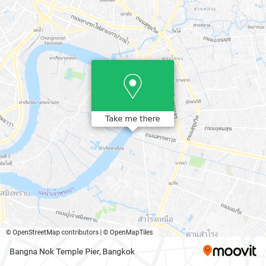 Bangna Nok Temple Pier map