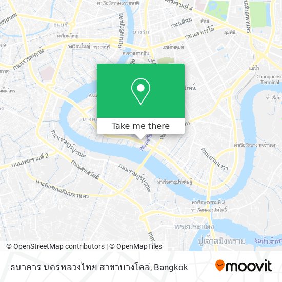 ธนาคาร นครหลวงไทย สาขาบางโคล่ map