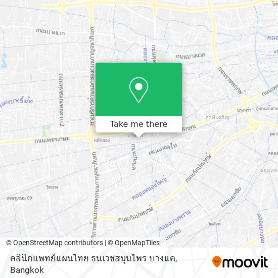 คลินิกแพทย์แผนไทย ธนเวชสมุนไพร บางแค map