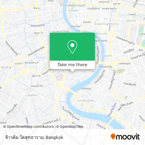 ข้าวต้ม วัดสุทธาราม map