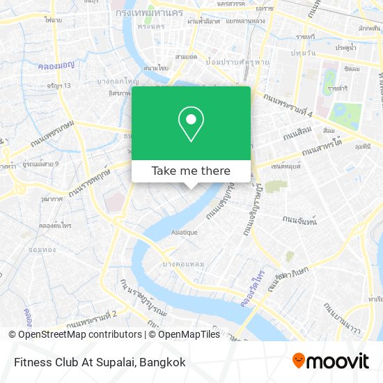 Fitness Club At Supalai map