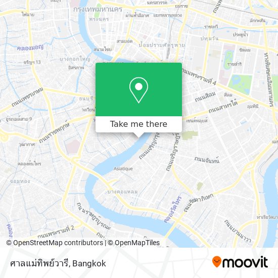 ศาลแม่ทิพย์วารี map