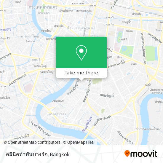 คลินิคทำฟันบางรัก map