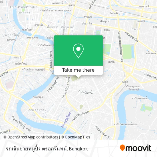 รถเข็นขายหมูปิ้ง ตรอกจันทน์ map