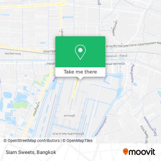 Siam Sweets map