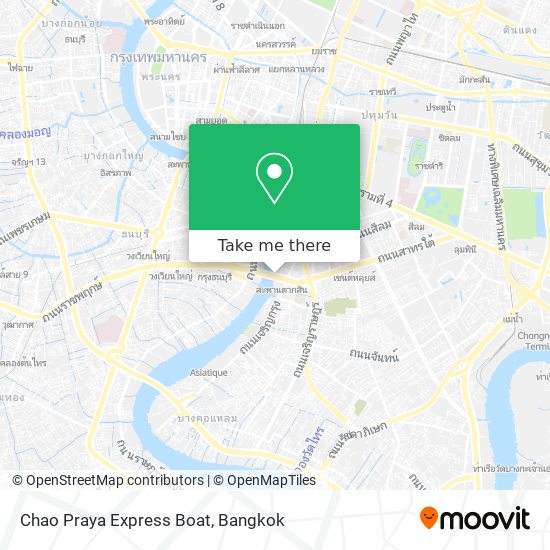 Chao Praya Express Boat map