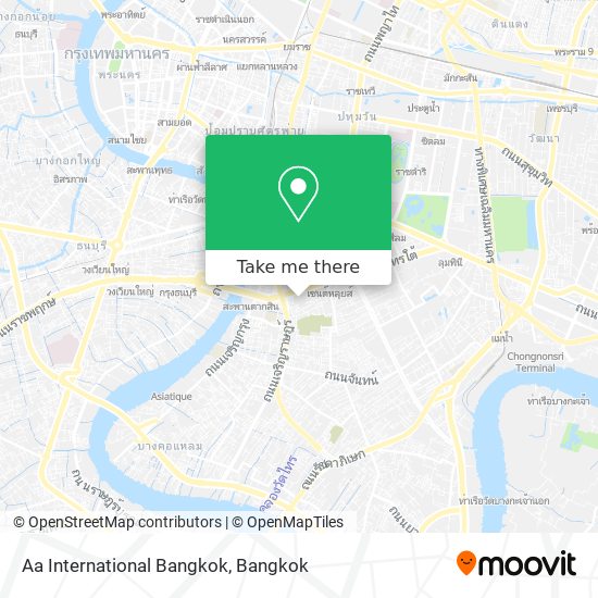 Aa International Bangkok map