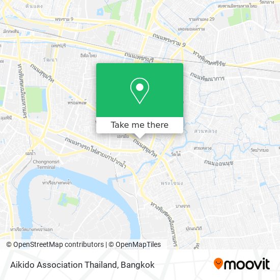 Aikido Association Thailand map