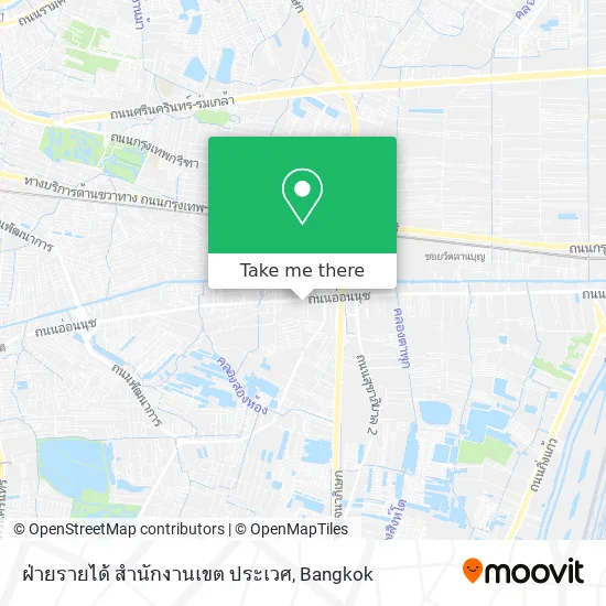 ฝ่ายรายได้ สำนักงานเขต ประเวศ map