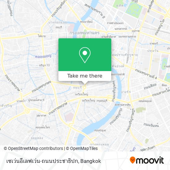 เซเว่นอีเลฟเว่น-ถนนประชาธิปก map