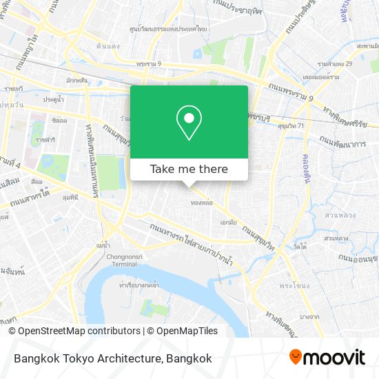 Bangkok Tokyo Architecture map