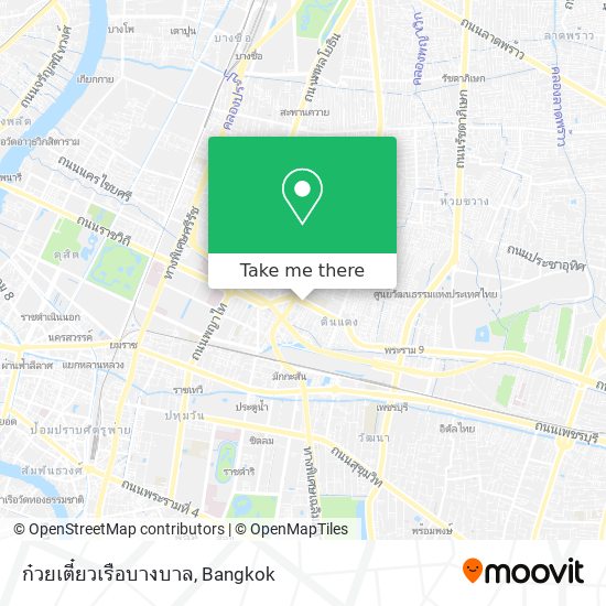 ก๋วยเตี๋ยวเรือบางบาล map