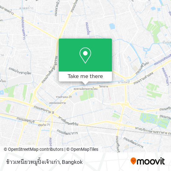 ข้าวเหนียวหมูปิ้งเจ้าเก่า map