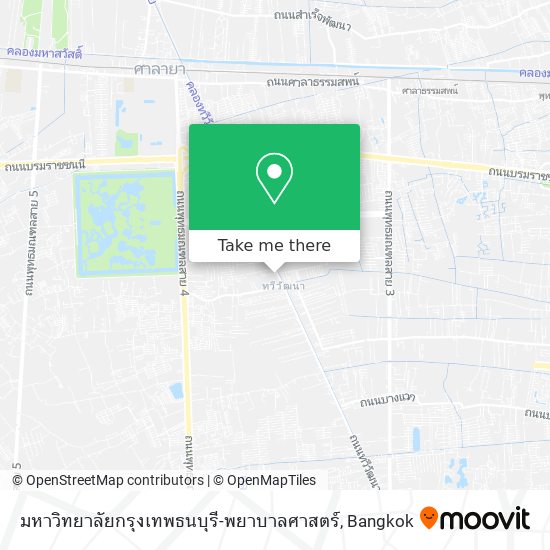 มหาวิทยาลัยกรุงเทพธนบุรี-พยาบาลศาสตร์ map