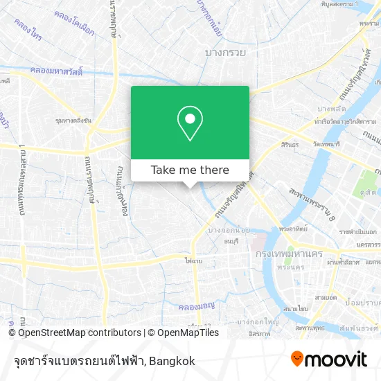 จุดชาร์จแบตรถยนต์ไฟฟ้า map