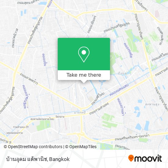 บ้านอุดม แต้พานิช map