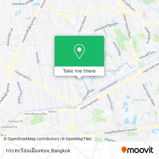 กระทะร้อนเมืองทอง map